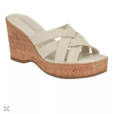 Calvin klein ivory leather - calvin,