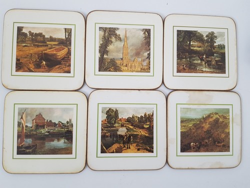 Vintage clover leaf coasters - vintage,