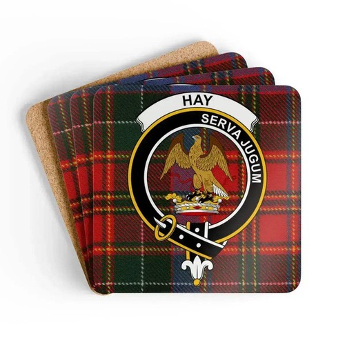 Hay clan crest tartan - crest, coaster